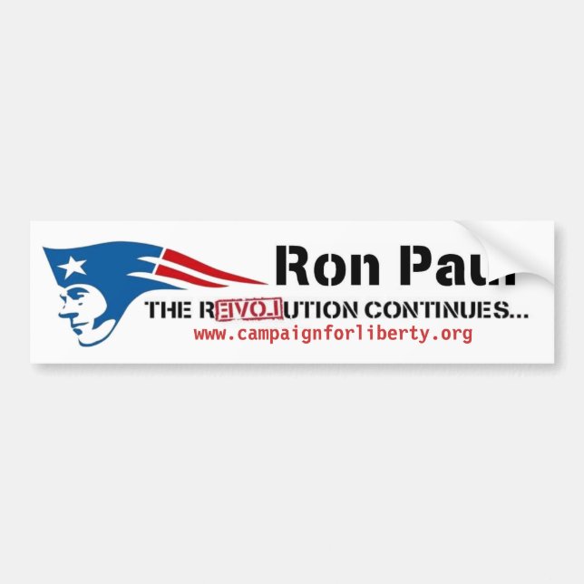 Ron Paul's Campaign for Liberty patriot revolution Bumper Sticker (Front)