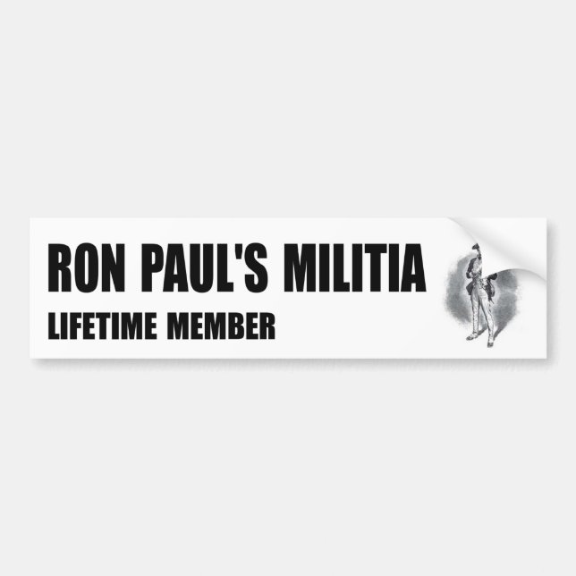 Ron Paul's Militia bumper sticker (Front)