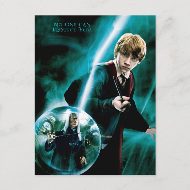 Ron Weasley and Lucius Malfoy Postcard (Front)