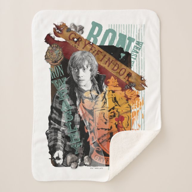 Ron Weasley Collage 1 Sherpa Blanket (Front)