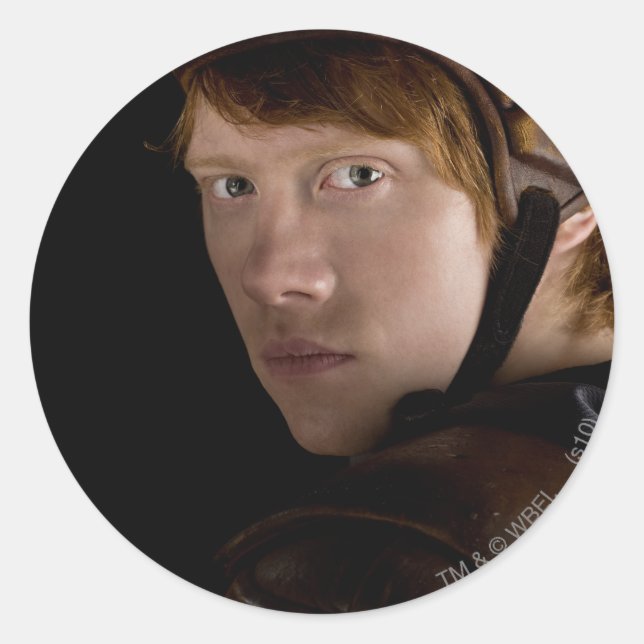 Ron Weasley Geared Up Classic Round Sticker (Front)