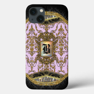 Rona Damasked Elegant Monogram iPhone 13 Case
