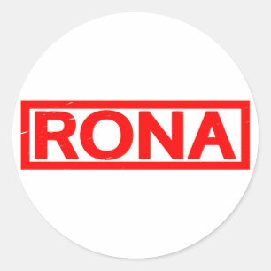 Rona Stamp Classic Round Sticker