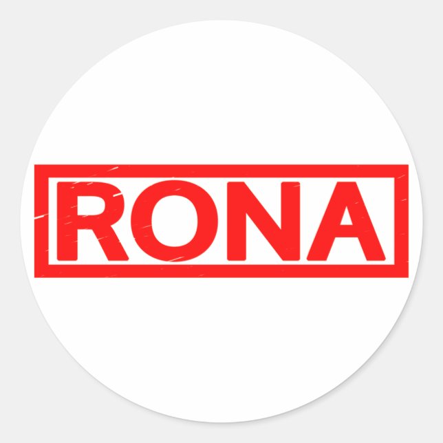 Rona Stamp Classic Round Sticker (Front)