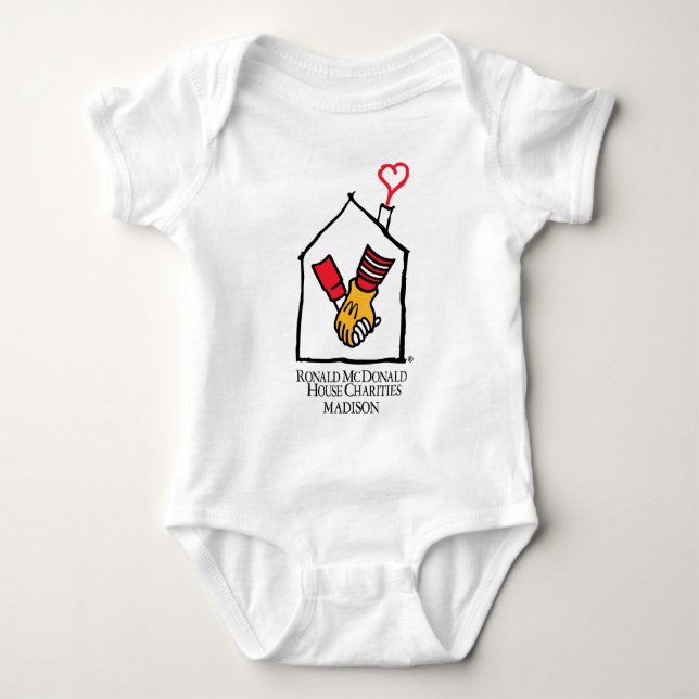 Ronald McDonald Hands Baby Bodysuit (Front)