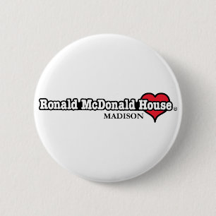 Ronald McDonald Heart 6 Cm Round Badge