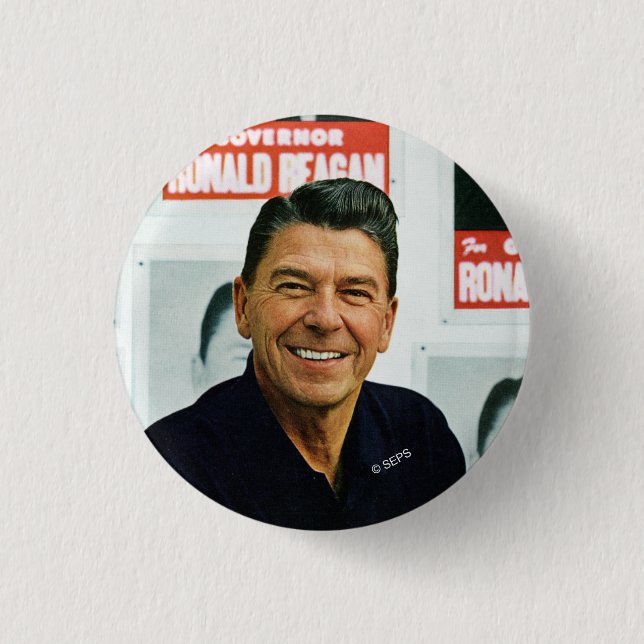 Ronald Reagan 3 Cm Round Badge (Front)