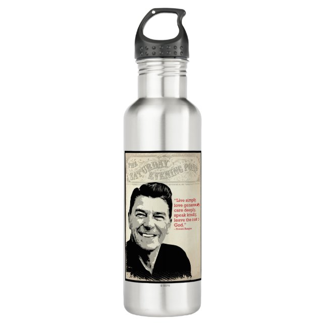 Ronald Reagan Quote 710 Ml Water Bottle (Front)