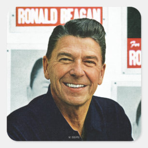 Ronald Reagan Square Sticker
