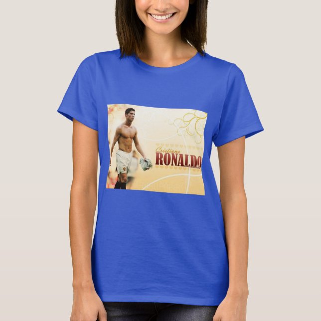 RONALDO football player photo design T-Shirt (Front)