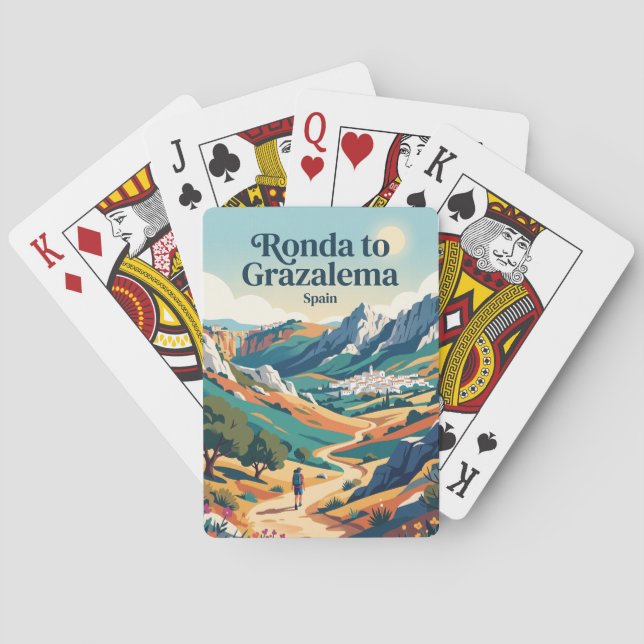 Ronda to Grazalema Spain Playing Cards (Back)