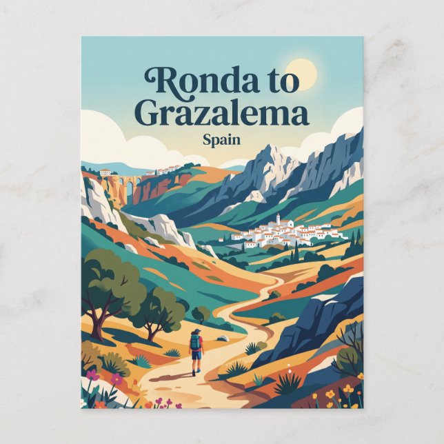 Ronda to Grazalema Spain Postcard (Front)