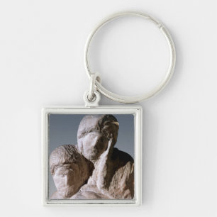 Rondanini Pieta, detail of the heads of Christ Key Ring