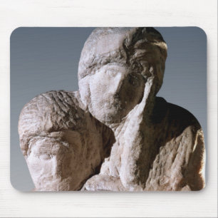 Rondanini Pieta, detail of the heads of Christ Mouse Pad