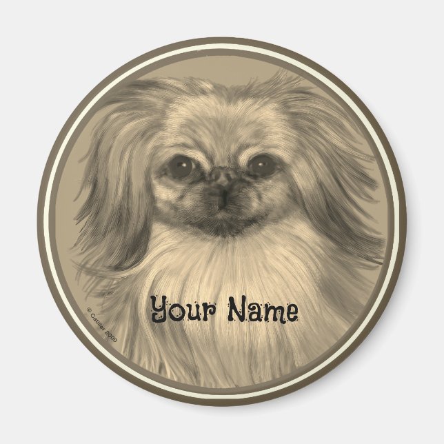 Rondo  Pekingese dog magnet (Front)