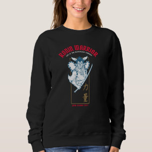 Ronin Warrior Masterless Samurai Kabuki And Kanji  Sweatshirt