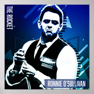 Ronnie O'Sullivan square Poster Paper (Matte)