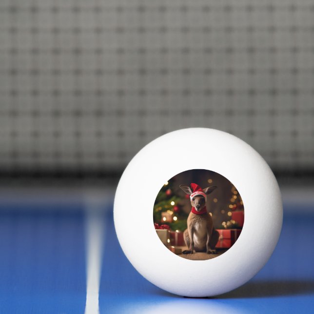 "Roo-dolph’s Holiday Hop: A Festive Wonderland" Ping Pong Ball (Net)