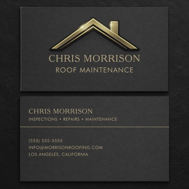 Roof Maintenance Business Card (Creator Uploaded)