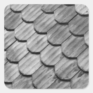 Roof Tiles Square Sticker