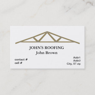 roof truss business card
