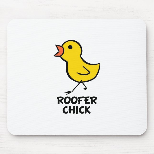 Roofer Chick Mouse Pad (Front)