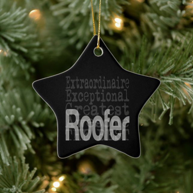 Roofer Extraordinaire Ceramic Tree Decoration (Tree)
