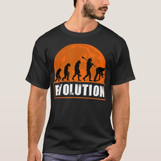 Roofer Funny Human Evolution Gift for Men Women  T-Shirt (Front)