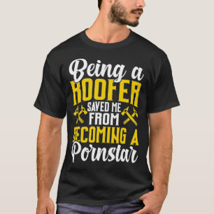 Roofer Funny Roofing Gift For Coworker Novelty T-Shirt