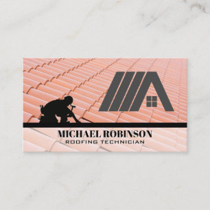 Roofer House Shingles Skilled Worker Business Card