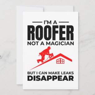 Roofer Humour - Make Leaks Disappear Holiday Card