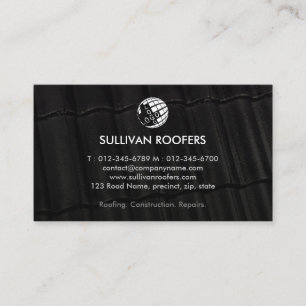 Roofer Roofing Construction Contractor Business Card