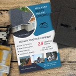 Roofing and Repair Business Blue Flyer<br><div class="desc">Designed for the roofing company owner,  manager or employee.  All text and photos are 100% customisable.  This product is a great way to promote  your business and generate sales.  By 1Bizchoice (rights reserved).</div>