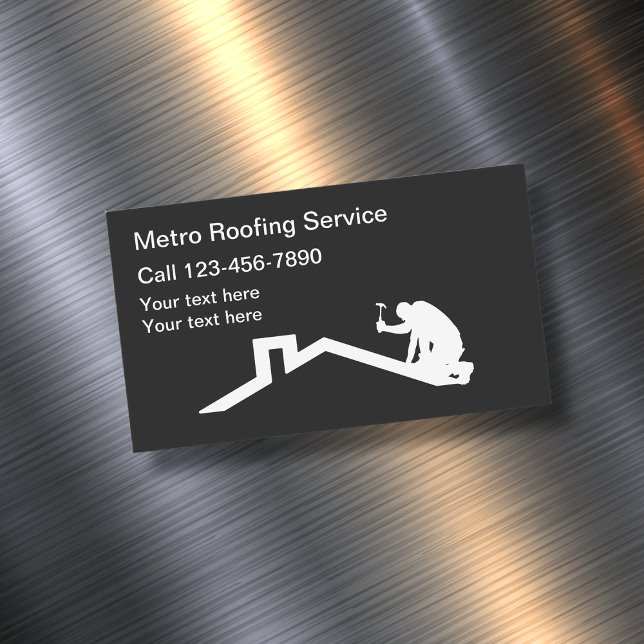 Roofing Business Card Magnets New Design (Creator Uploaded)
