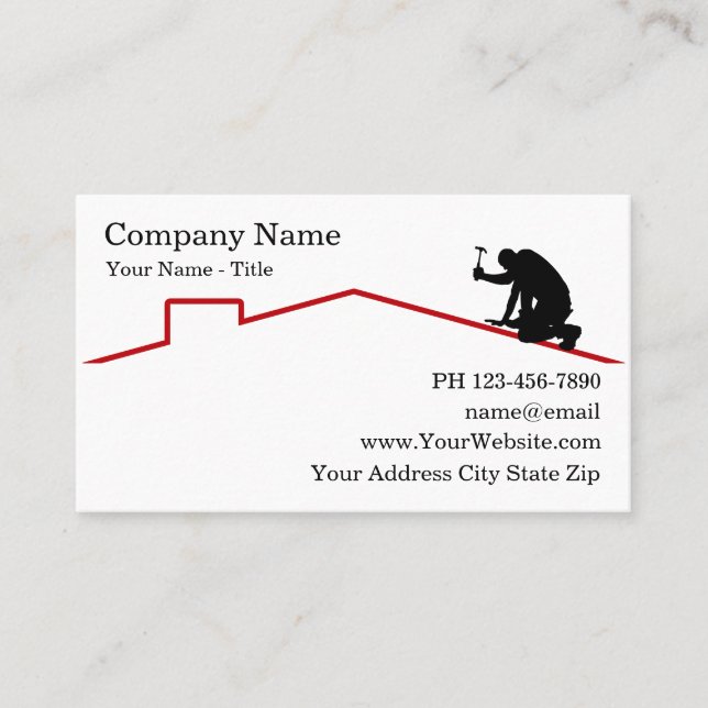 Roofing Business Cards (Front)