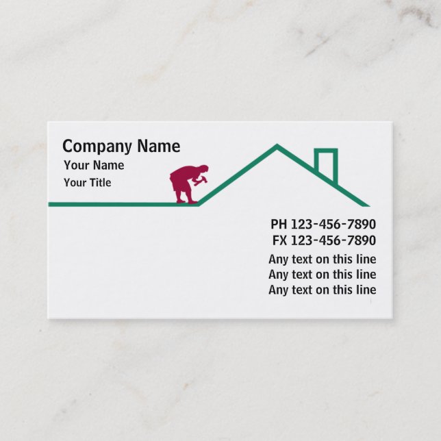 Roofing Business Cards (Front)