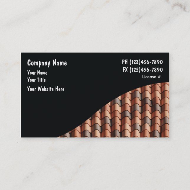 Roofing Business Cards (Front)