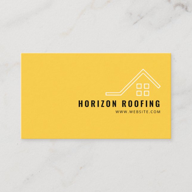 Roofing Company business card (Front)