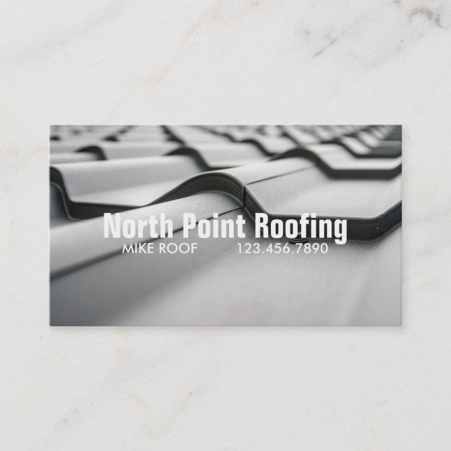 Roofing Company Business Card (Front)