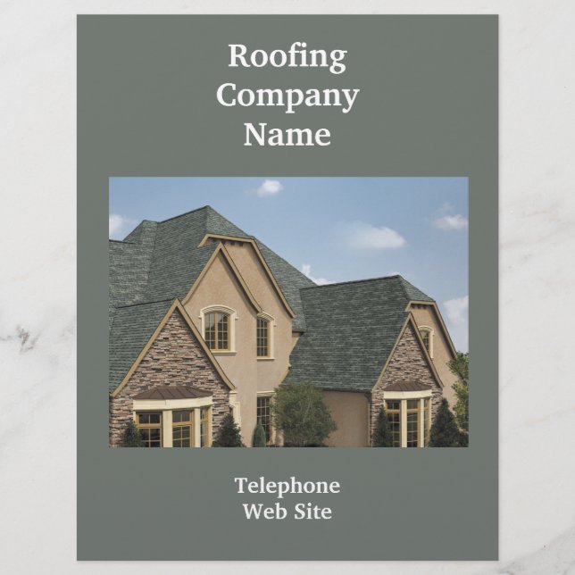 Roofing Company Business Flyer (Front)