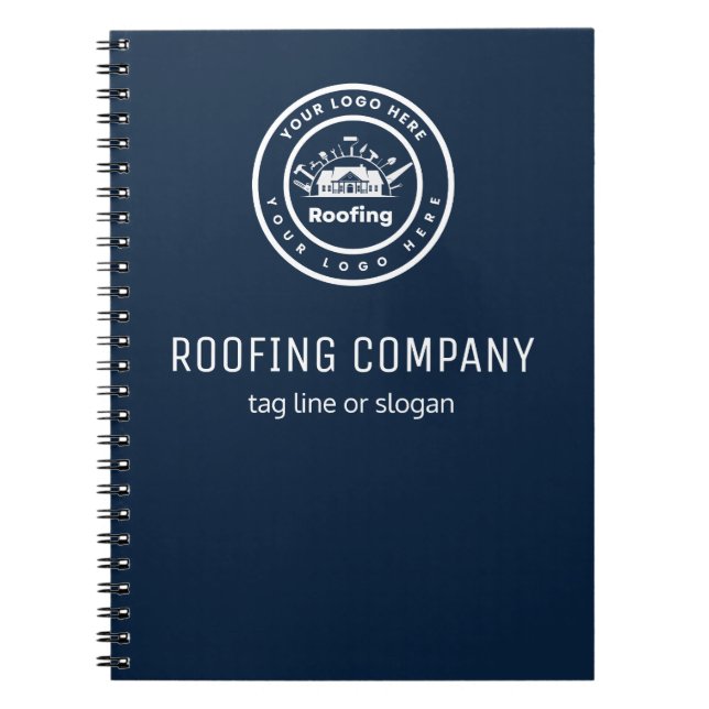Roofing Company | Custom Logo Services Notebook (Front)