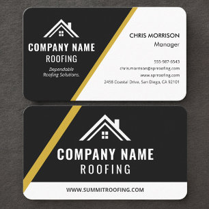 Roofing Construction Business Card