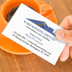 Roofing Construction Business Card