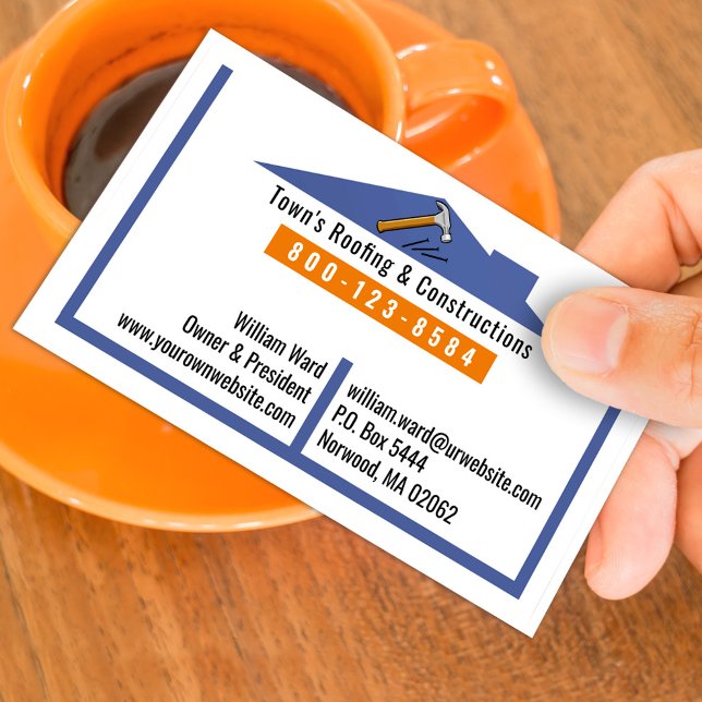 Roofing Construction Business Card (Creator Uploaded)