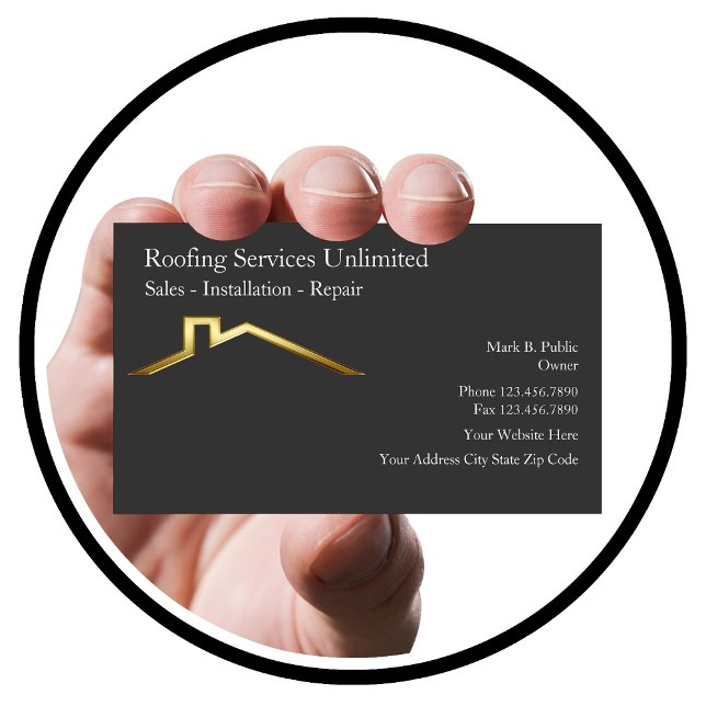 Roofing Construction Business Cards (Creator Uploaded)