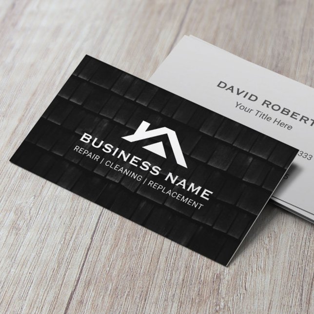 Roofing Construction House Repair Real Estate Business Card (Creator Uploaded)