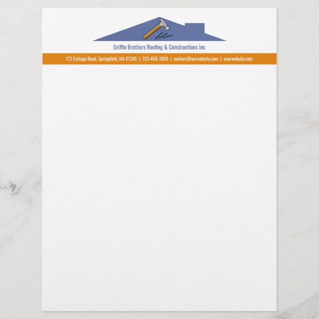 Roofing Constructions Letterhead (Front)