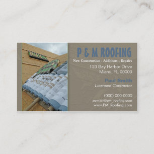 Roofing Contractor Business Card