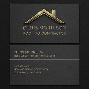 Roofing Contractor Business Card