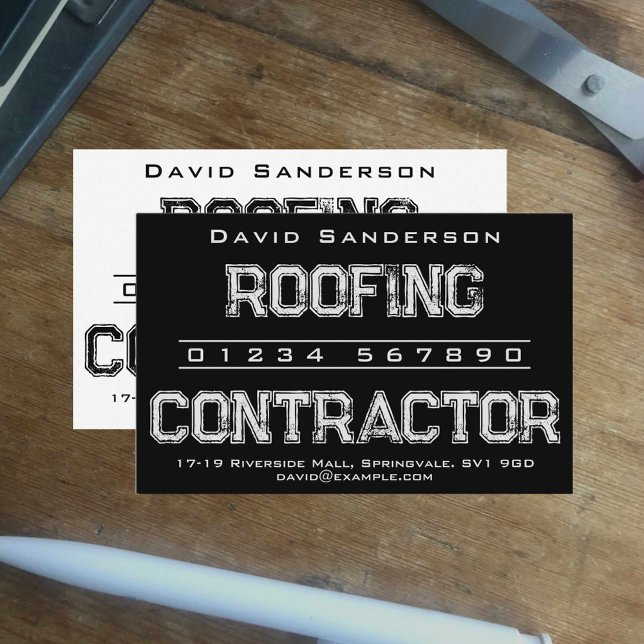 Roofing Contractor Business Card (Creator Uploaded)